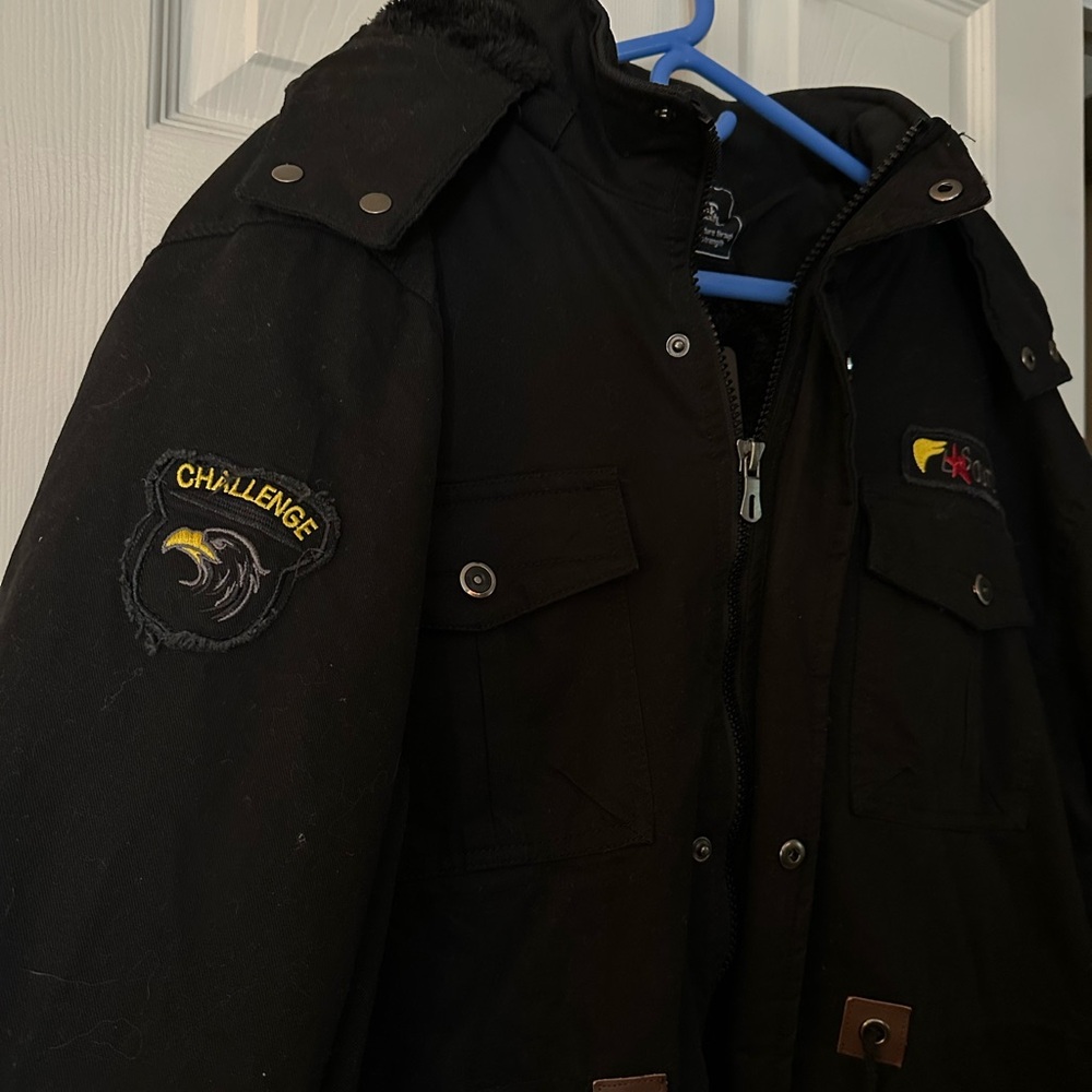 Black Hooded Jacket - Picture 4 of 8